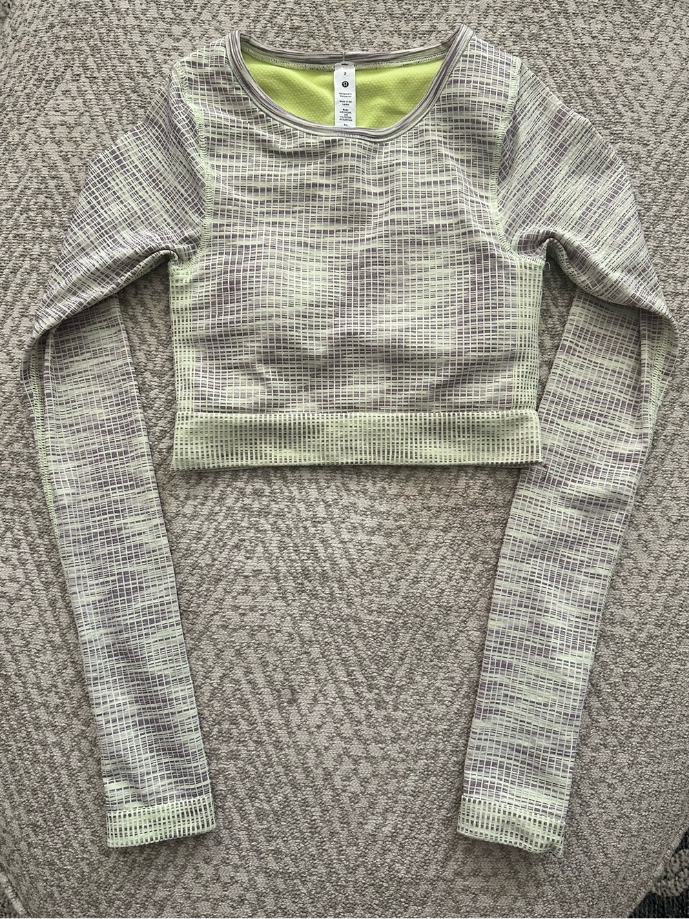 Lululemon Ebb to Street Long Sleeve Cropped Shirt